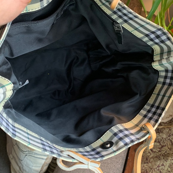 Authentic VINTAGE BURBERRY Checkered medium long tote - Picture 8 of 16